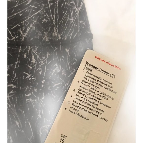 NEW Lululemon Wunder Under Tight Women's 10 Nulux